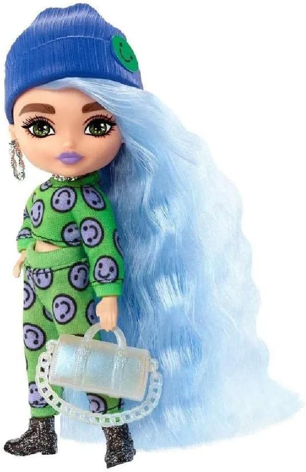 Boneca Barbie Extra Minis Conjunto Verde com Emoji