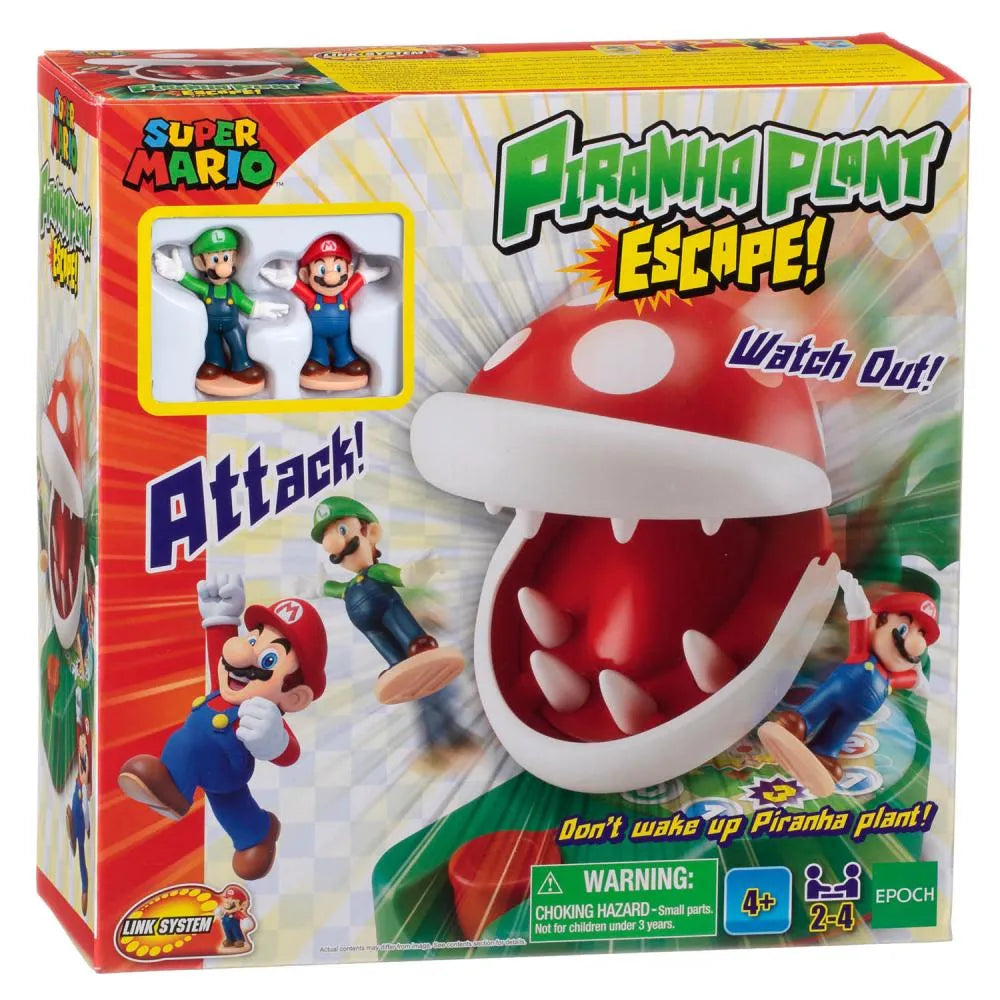 Jogo de Tabuleiro Planta Piranha Super Mario Fuga 2 a 4 Jogadores