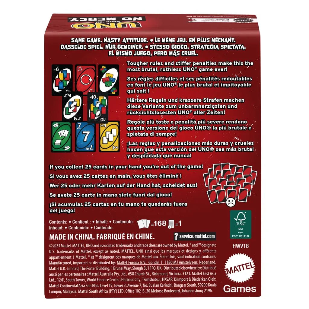 Jogo de Cartas UNO No Mercy