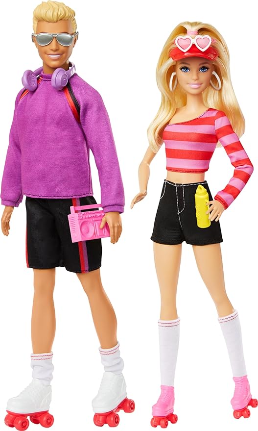 Barbie Fashionista, Conjunto de Bonecos Barbie e Ken de patins