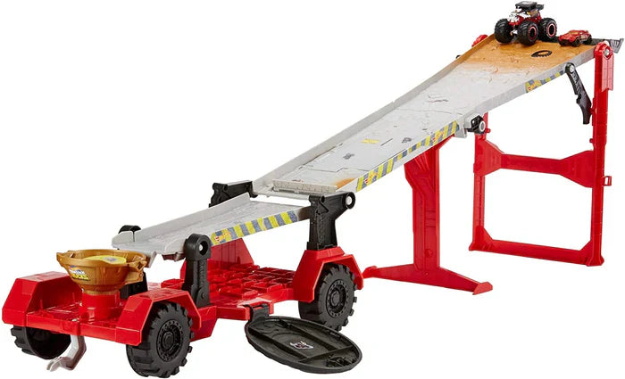Hot Wheels GFR15 Monster Trucks Downhill Race and Go Track Set