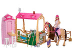 Barbie, Conjunto de Brinquedo Estábulo dos Sonhos com Boneca, Cavalo e +25 Acessórios