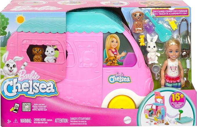 Barbie Chelsea Conjunto de Brinquedo Camper