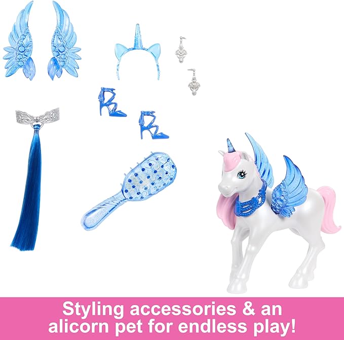 Barbie Um Toque de Mágica Edição Safira Especial 65º Aniversário da Barbie com Cabelo Azul