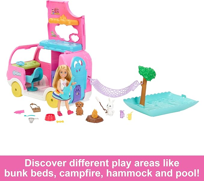 Barbie Chelsea Conjunto de Brinquedo Camper