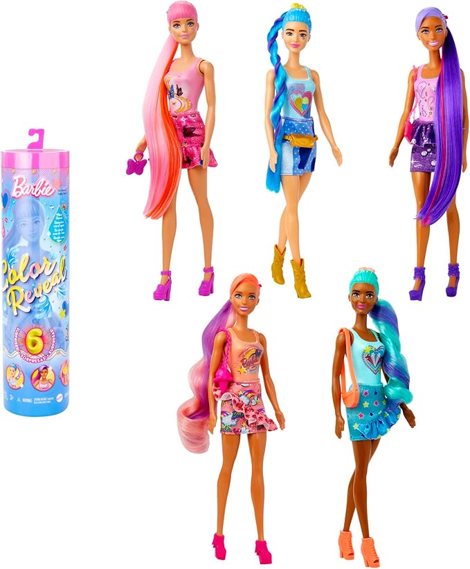 Barbie Color Reveal Boneca Looks Denim