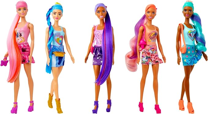 Barbie Color Reveal Boneca Looks Denim