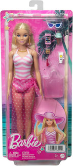 Barbie Fashion & Beauty, Boneca Dia de Praia com Traje de Banho e Acessórios