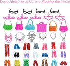 Roupa Boneca Para Barbier, Kit Com Roupas e Acessórios 42 Peças