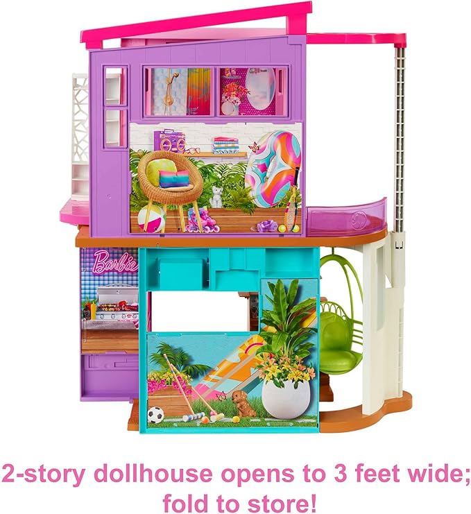 Barbie, Casa de Bonecas Malibu com 2 andares