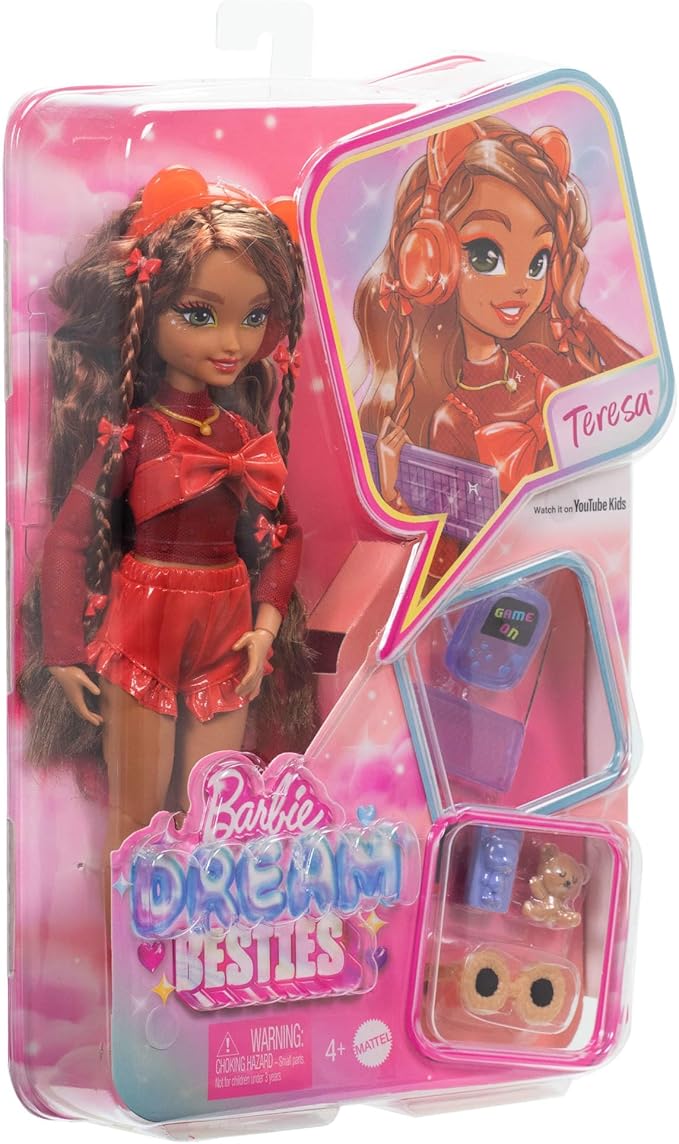 Barbie Dream Besties, Boneca Teresa com Acessórios de Videogame