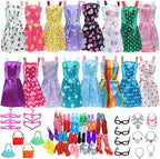 Roupa Boneca Para Barbier, Kit Com Roupas e Acessórios 42 Peças