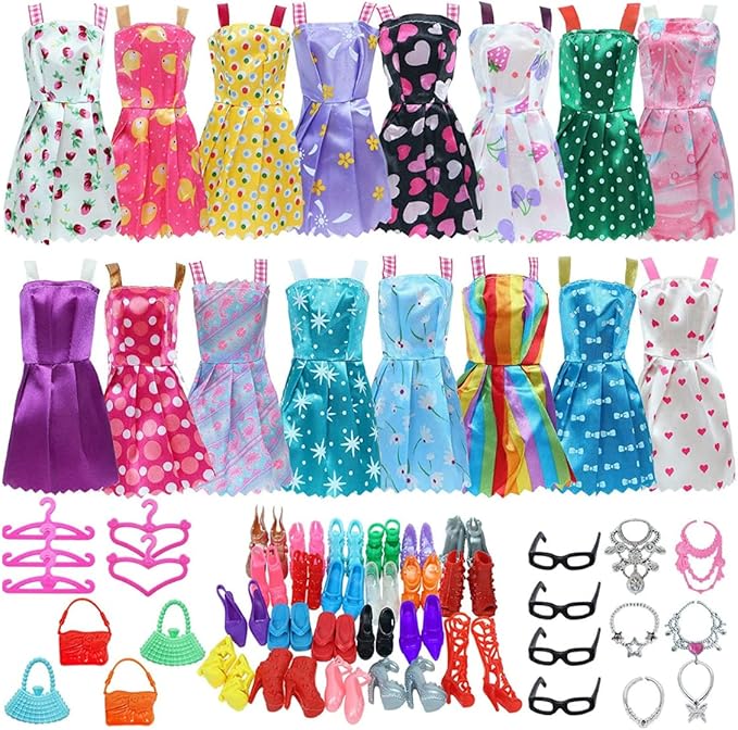 Roupa Boneca Para Barbier, Kit Com Roupas e Acessórios 42 Peças