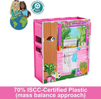 Barbie Casa de Bonecas Glam com Boneca, 4 Áreas e 11 Acessórios