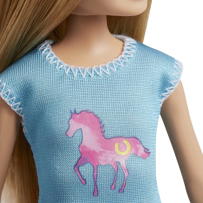 Barbie, Conjunto de Brinquedo, Aprendendo a Montar a Cavalo com Boneca Stacie, Boneca Barbie, Cavalo e Acessórios