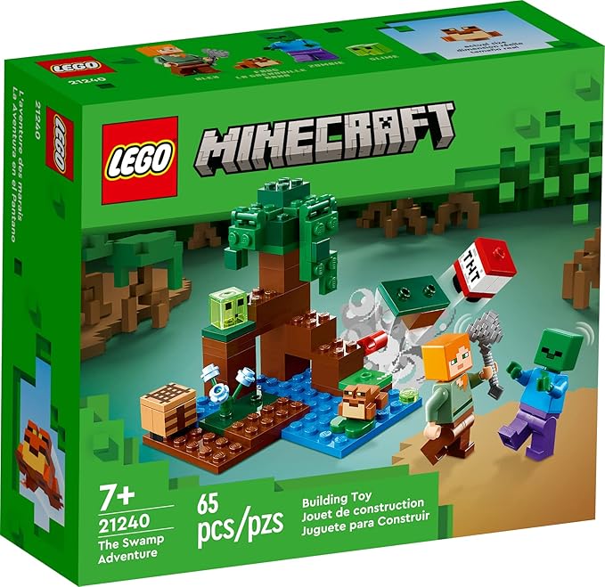 LEGO Minecraft A Aventura no Pântano 65 peças