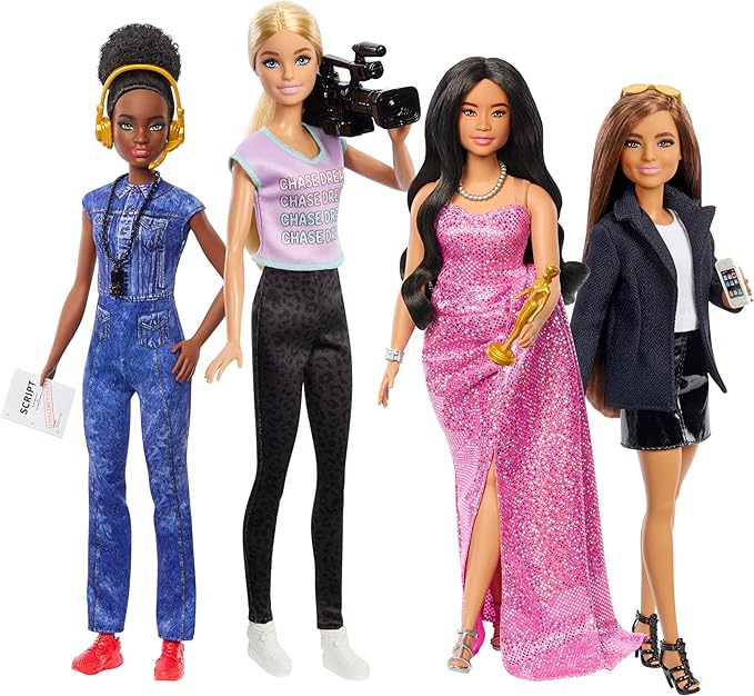 Barbie Profissões, Conjunto Profissão do Ano, Mulheres no Cinema com 4 Bonecas