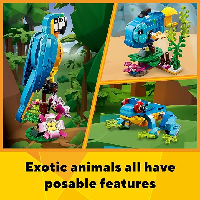 LEGO Creator Papagaio Exótico Conjunto de Construção 253 peças