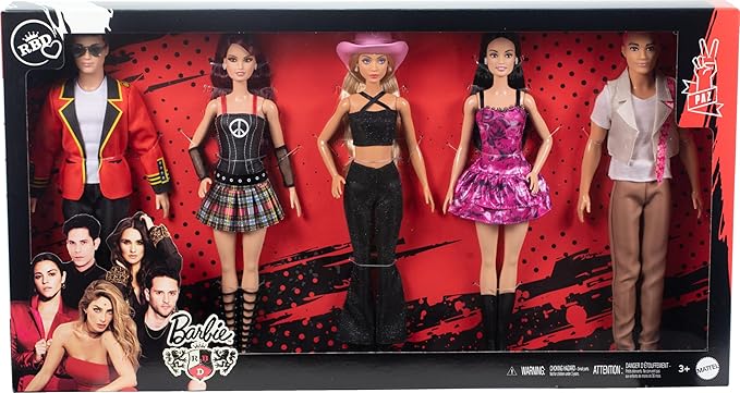 Barbie RBD, Pacote com 5 Bonecos, Incluindo Lupita, Mia, Roberta, Diego e Giovani,