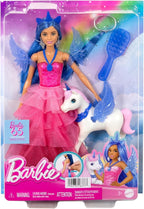 Barbie Um Toque de Mágica Edição Safira Especial 65º Aniversário da Barbie com Cabelo Azul