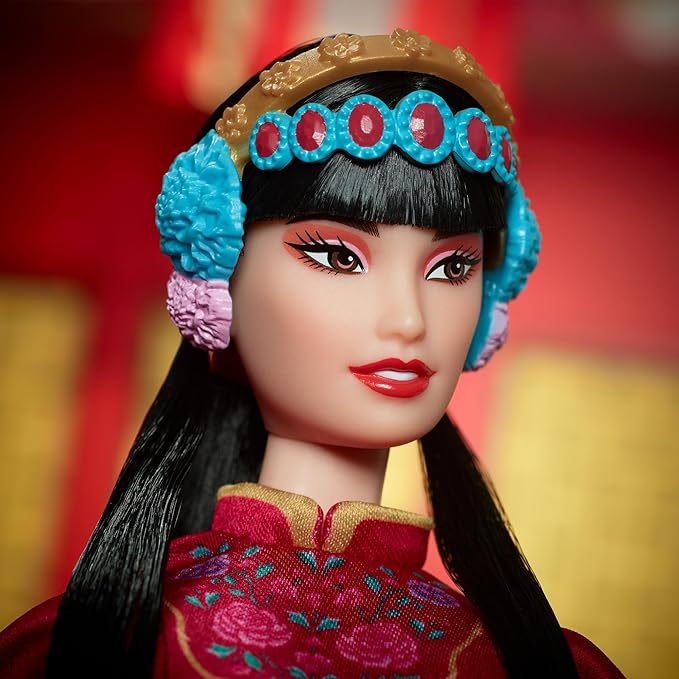 Barbie Signature Boneca de Coleção Ano Novo Lunar com Túnica Floral