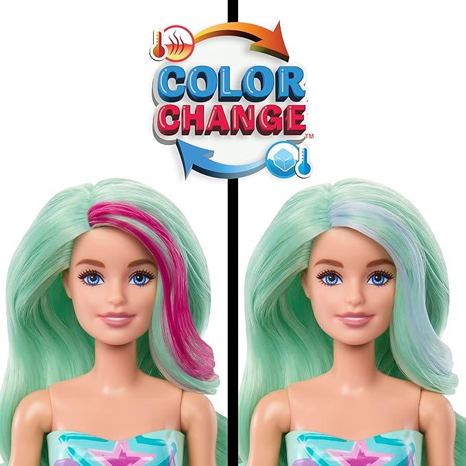 Barbie Color Reveal, Boneca Surpresa Série Sereias