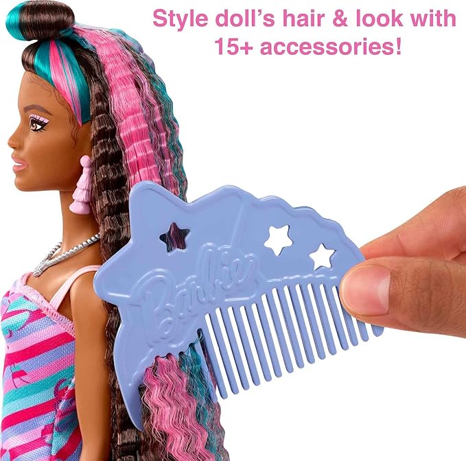 Barbie Boneca Totally Hair Vestido Borboleta