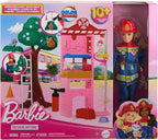 Barbie Profissões Boneca Bombeira com Cachorrinho e 10 Acessórios