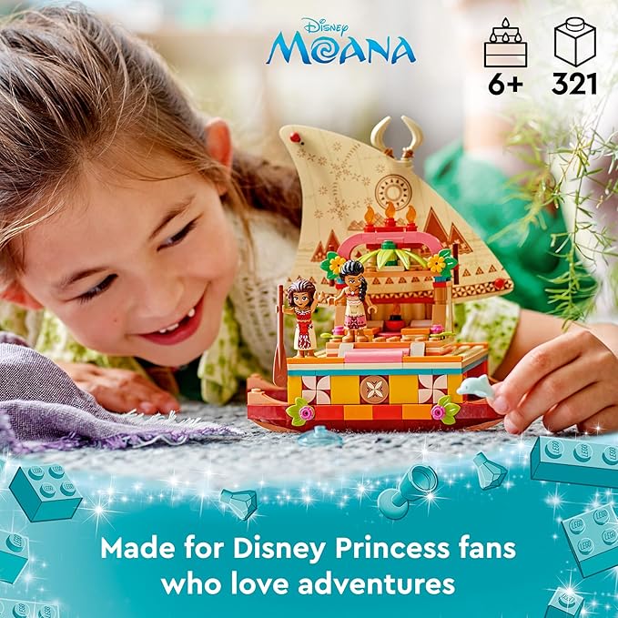 LEGO Disney O Catamarã de Descobertas da Moana 321 peças