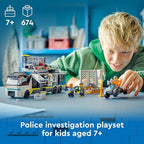 LEGO Set City Police Camião de Laboratório Criminal da Polícia 674 peças