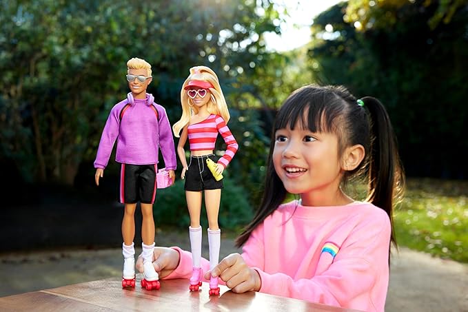 Barbie Fashionista, Conjunto de Bonecos Barbie e Ken de patins