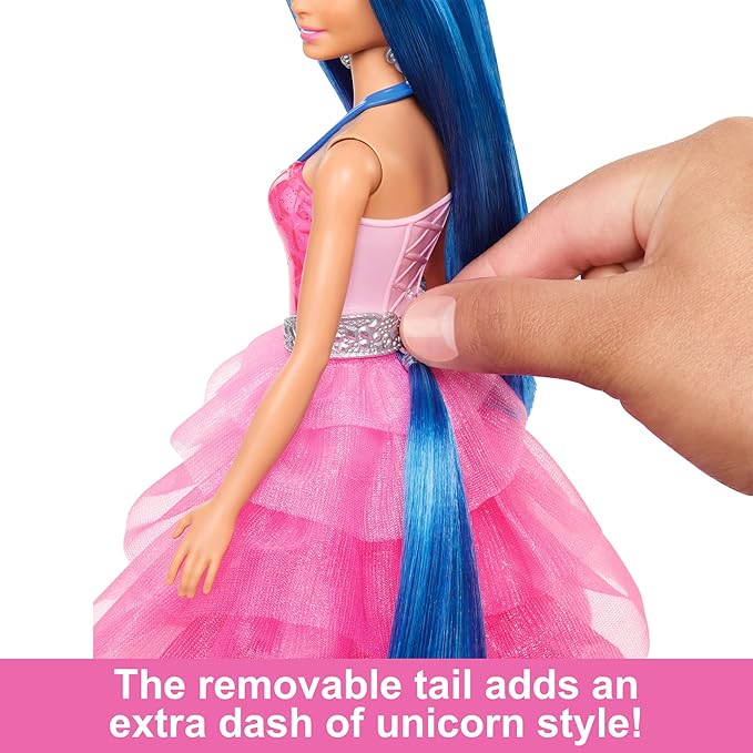 Barbie Um Toque de Mágica Edição Safira Especial 65º Aniversário da Barbie com Cabelo Azul