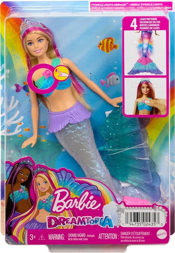 Barbie Dreamtopia Sereia Luzes e Brilhos
