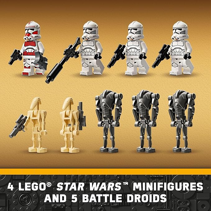 LEGOtar Wars  Pacote de Combate Clone Trooper e Battl 215 peças