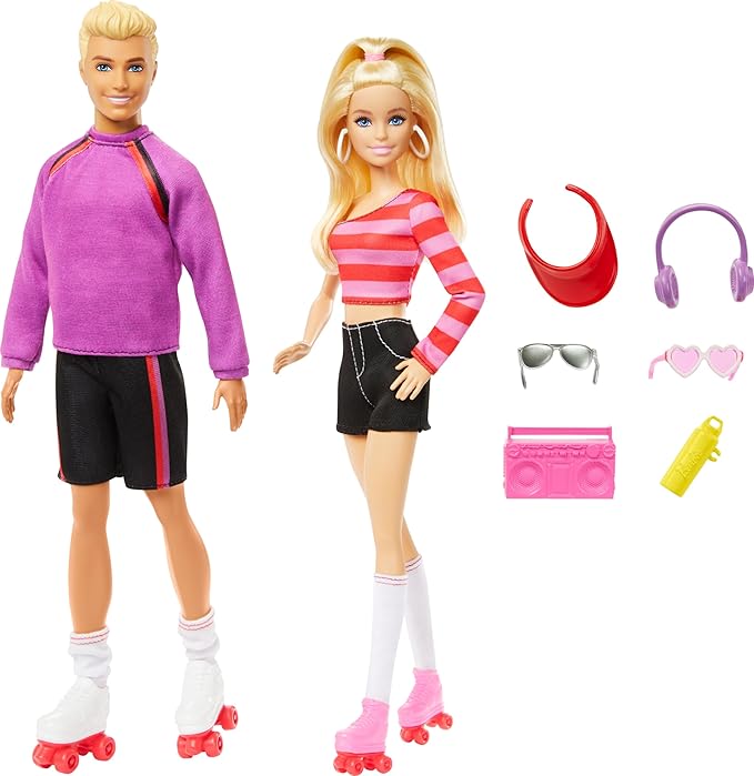 Barbie Fashionista, Conjunto de Bonecos Barbie e Ken de patins