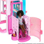 Barbie Casa de Bonecas Dos Sonhos com +75 peças, Três Andares e Escorregador para Boneca