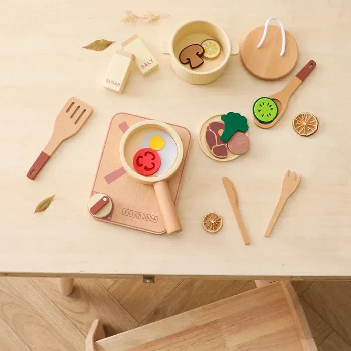 Kit Cozinha em Madeira Montessori