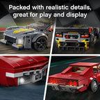 Lego Kit Speed Champions Chevrolet Corvette C8.R Race Car e 1969 Chevrolet Corvette 512 peças