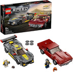 Lego Kit Speed Champions Chevrolet Corvette C8.R Race Car e 1969 Chevrolet Corvette 512 peças