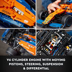 LEGO Technic Carro de Corrida McLaren Formula 1™; Kit de Construção de Modelo 1432 peças