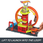 Hot Wheels City Super Loop Corpo de Bombeiros