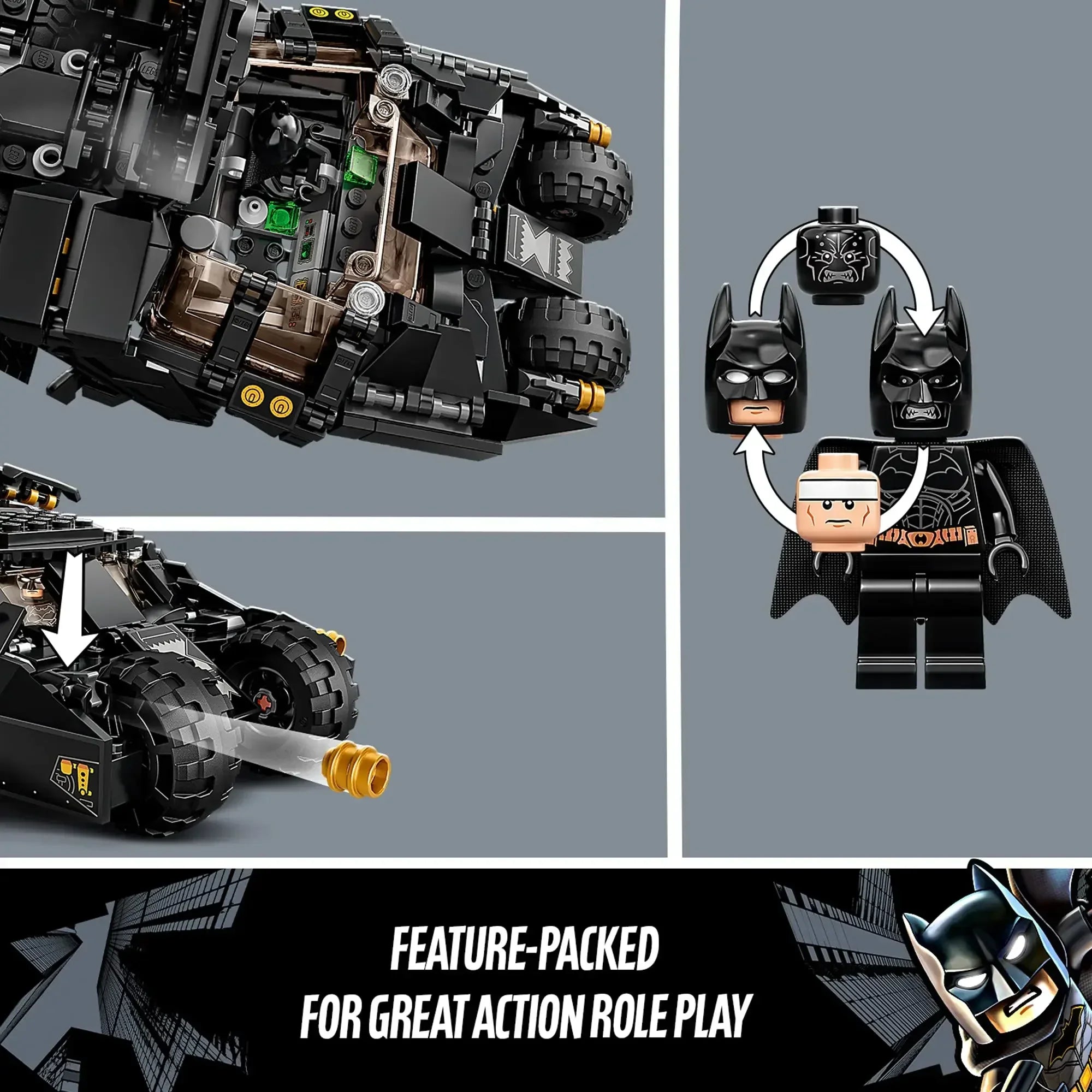 LEGO DC Batman Batmobile Tumbler: Confronto do Espantalho 422 peças