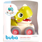 Carrinho Dino Fricção e Apito Verde Buba