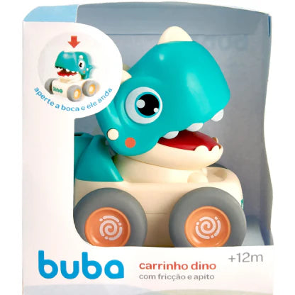 Carrinho Dino Fricção e Apito Verde Escuro Buba