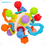 Brinquedo De Bebe Mordedor Sensorial Silicone Chocalho Buba