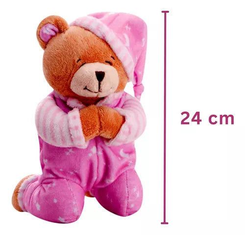 Ursinho Que Reza Rosa Urso De Pelucia Hipoalergênico Buba