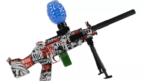 Brinquedo Lançador de Gel Orbeez Rambo + 10.000 unidades de Bolinhas de Gel