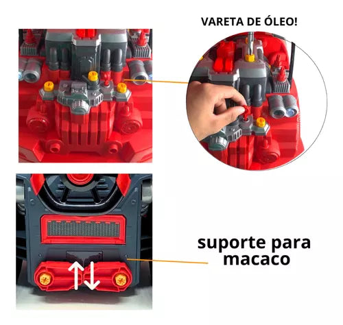 Motor de Caminhão Monta Desmonta Brinquedo com Luzes E Sons