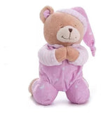 Ursinho Que Reza Rosa Urso De Pelucia Hipoalergênico Buba