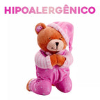 Ursinho Que Reza Rosa Urso De Pelucia Hipoalergênico Buba